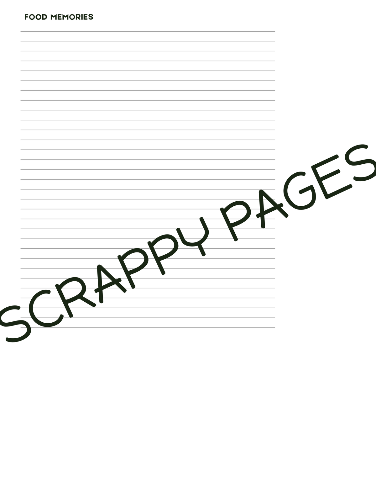Storybook Recipe Pages: Commercial Use