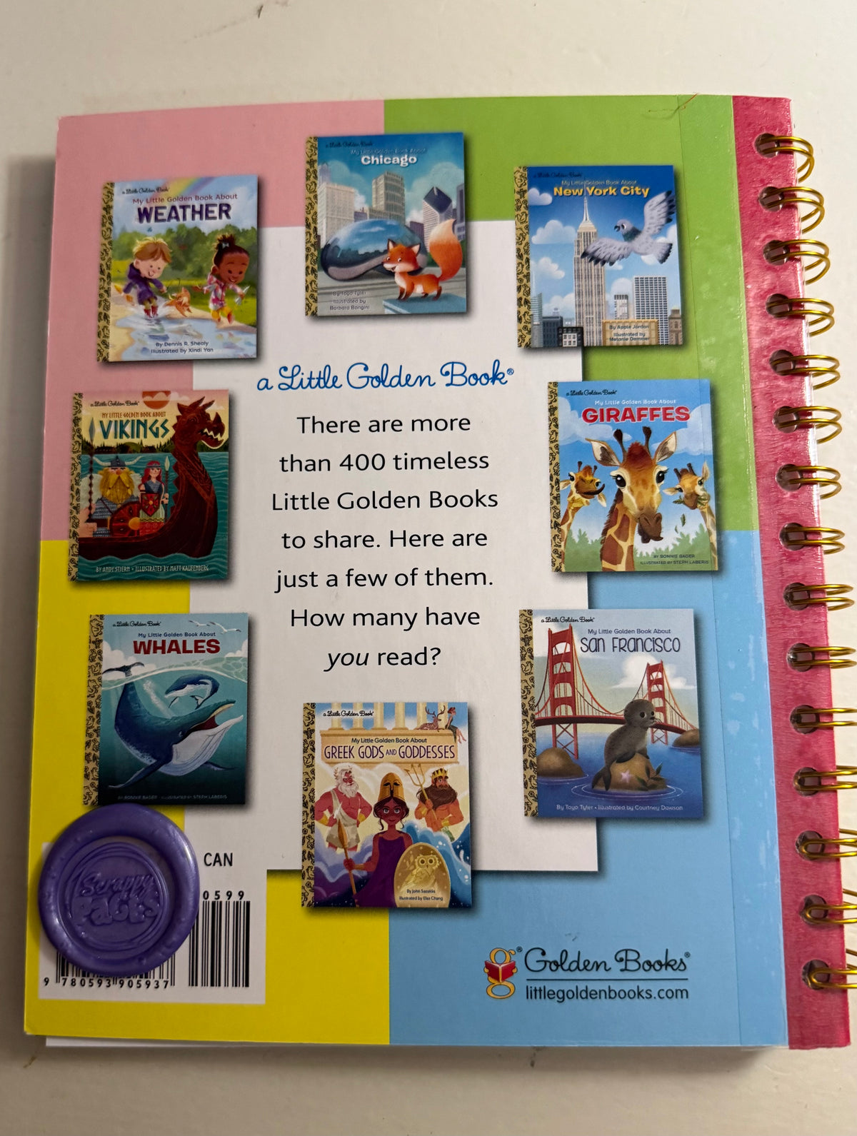 Route 66 Storybook Journal | Handmade Blank Page Travel Journal with Echo Park Pockets and Accessories