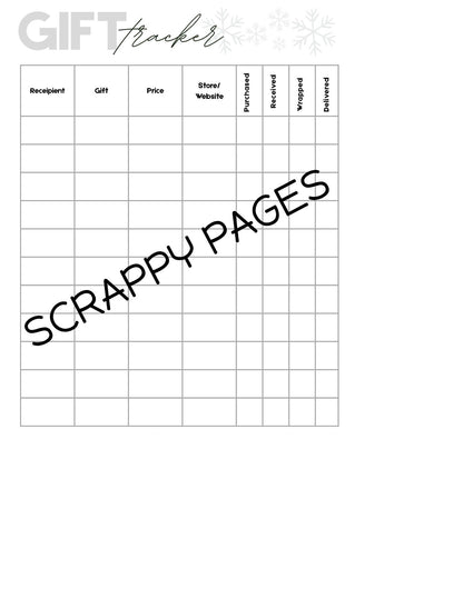Christmas Planner Pages for Storybook Journal: Commercial Use
