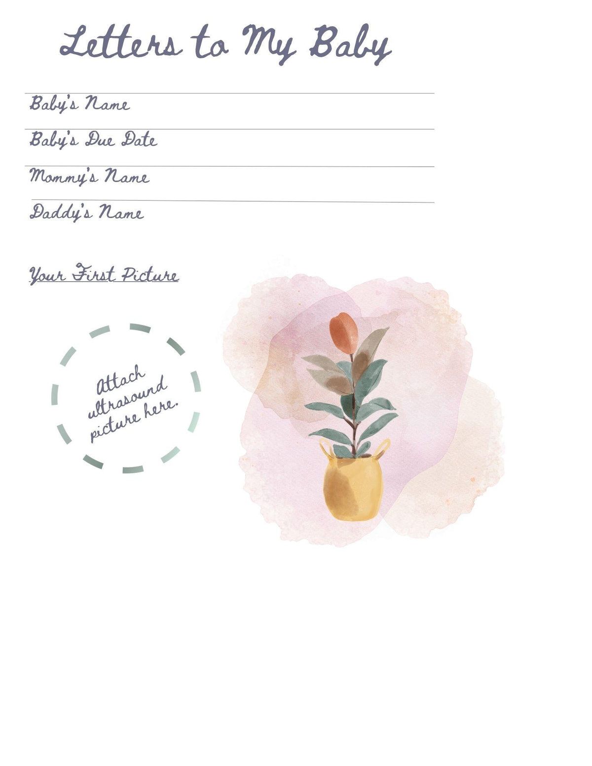 Baby Pages for Storybook Journal: Personal Use