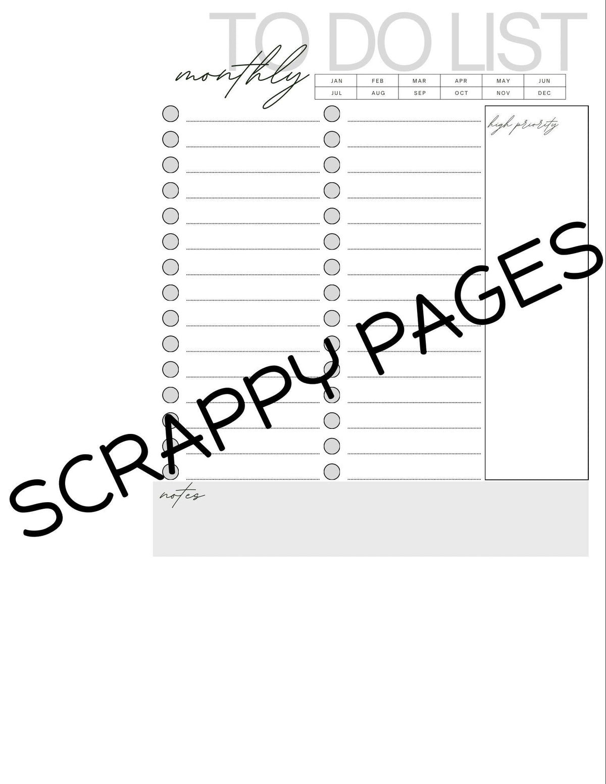 Productivity Planner Pages for Storybook Journal: Personal Use