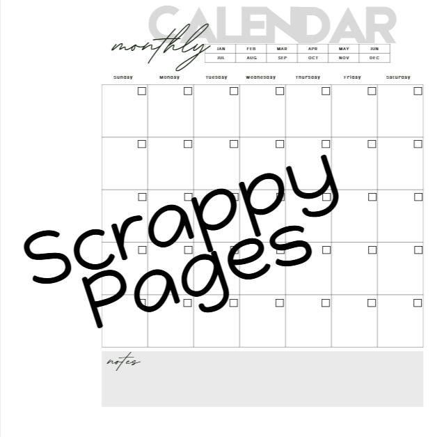 Monthly and Weekly Planner Pages for Storybook Journal: Commercial Use