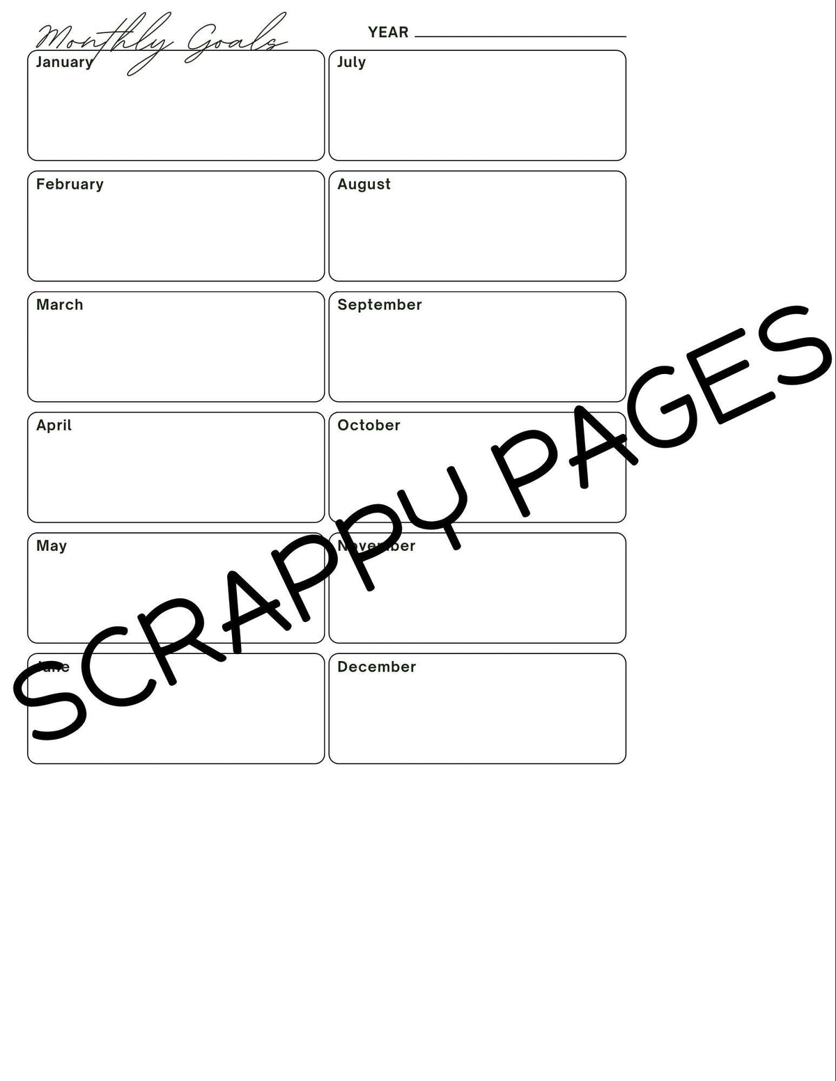 Productivity Planner Pages for Storybook Journal: Commercial Use