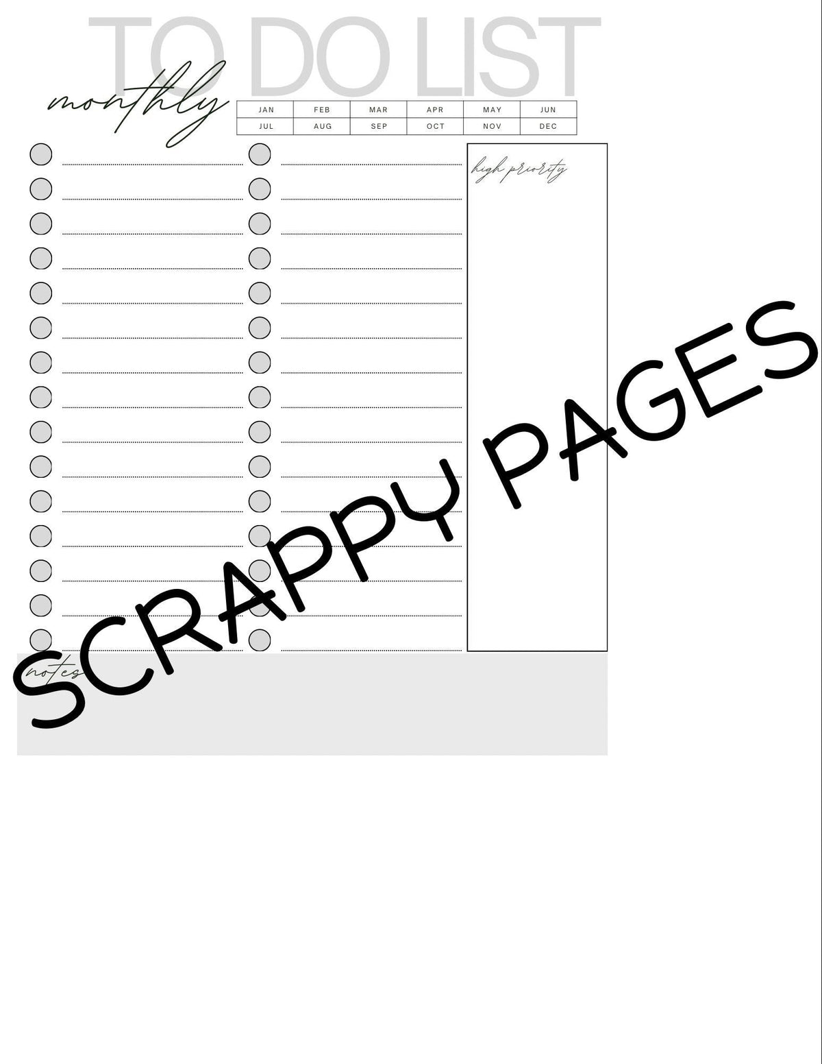 Productivity Planner Pages for Storybook Journal: Personal Use