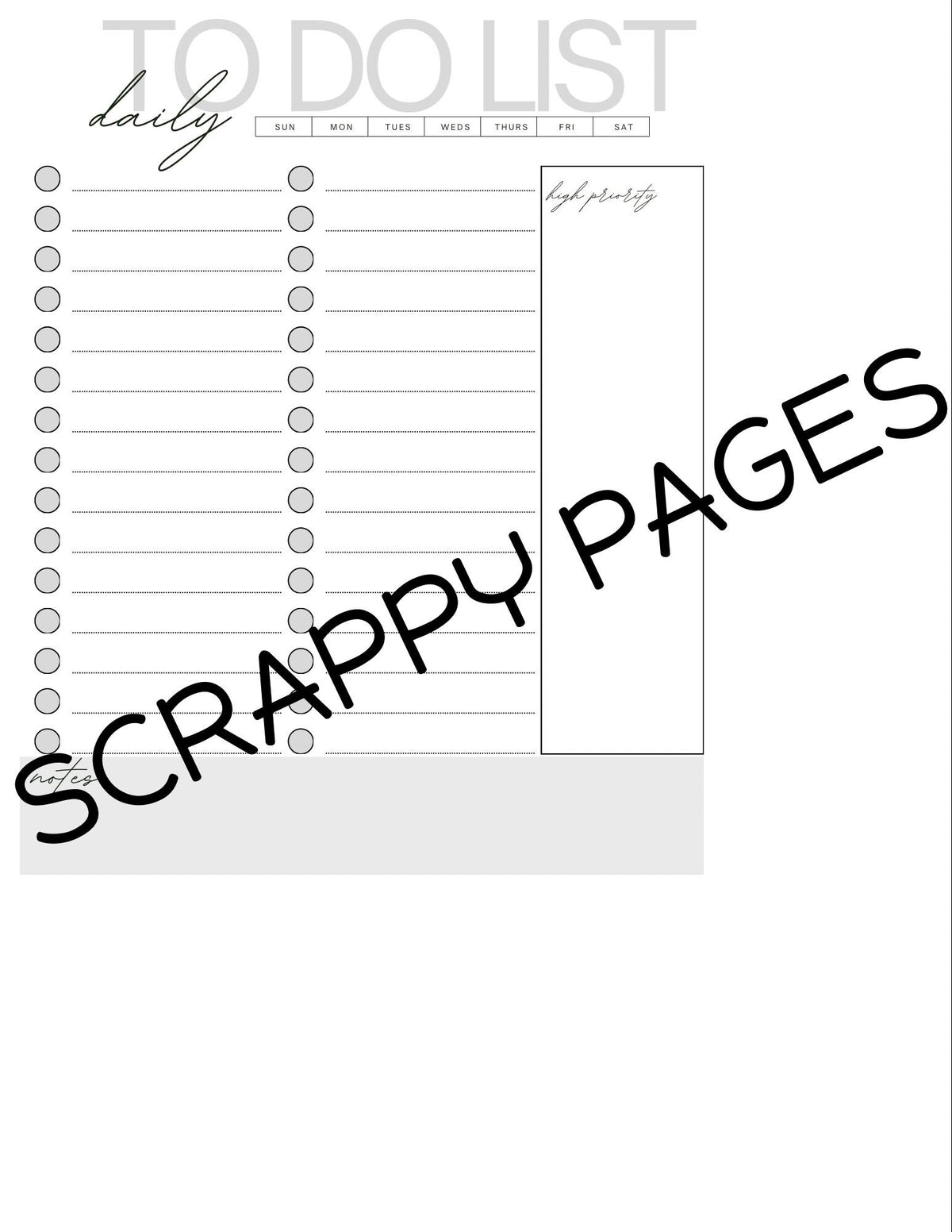 Productivity Planner Pages for Storybook Journal: Commercial Use
