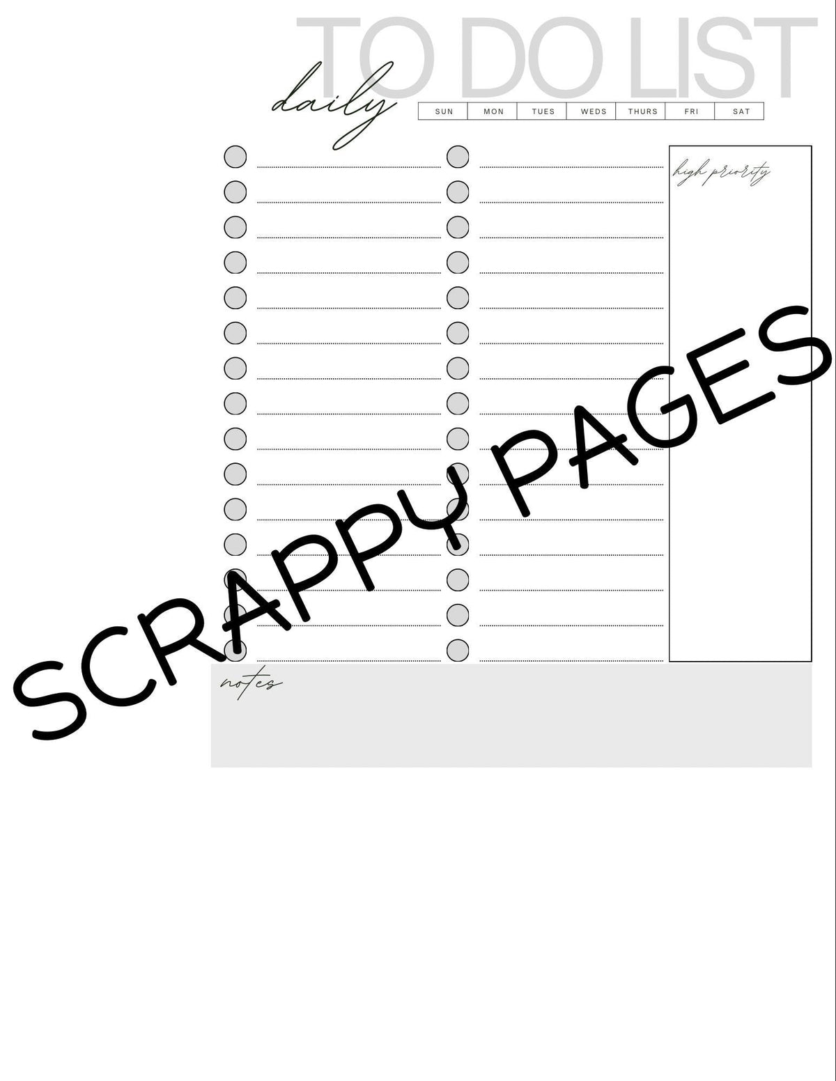 Productivity Planner Pages for Storybook Journal: Commercial Use