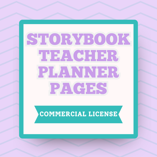 Teacher Planner Pages for Storybook Journal: Commercial Use