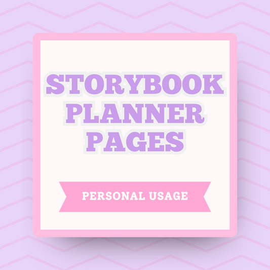 Monthly and Weekly Planner Pages for Storybook Journal: Personal Use