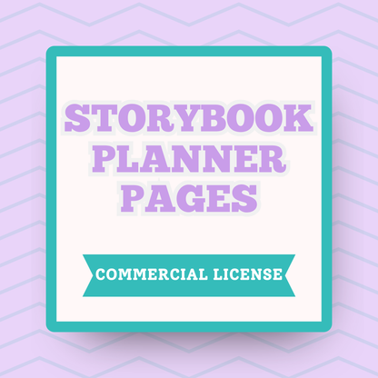 Monthly and Weekly Planner Pages for Storybook Journal: Commercial Use