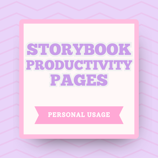Productivity Planner Pages for Storybook Journal: Personal Use