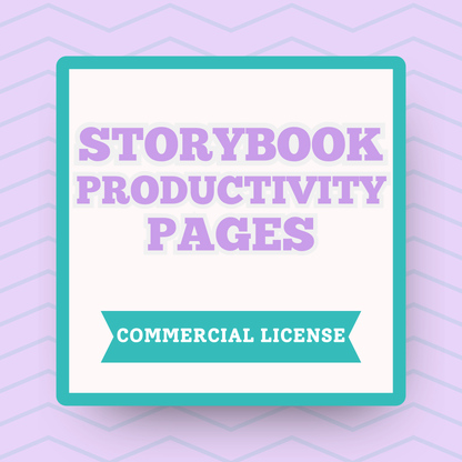 Productivity Planner Pages for Storybook Journal: Commercial Use