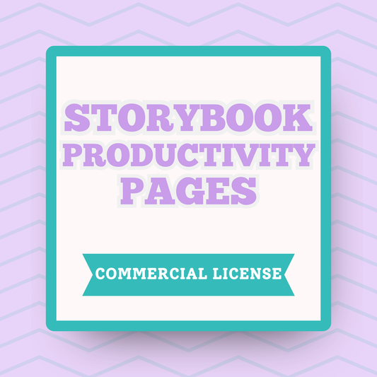 Productivity Planner Pages for Storybook Journal: Commercial Use