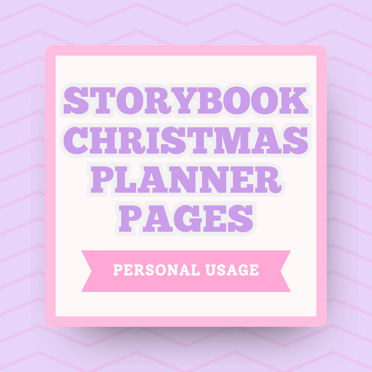 Christmas Planner Pages for Storybook Journal: Personal Use