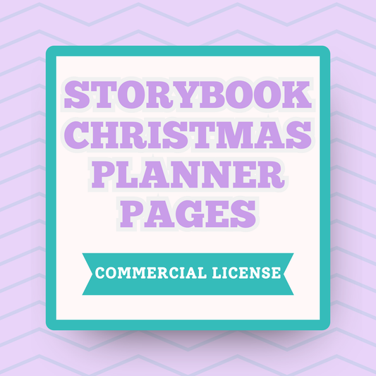 Christmas Planner Pages for Storybook Journal: Commercial Use