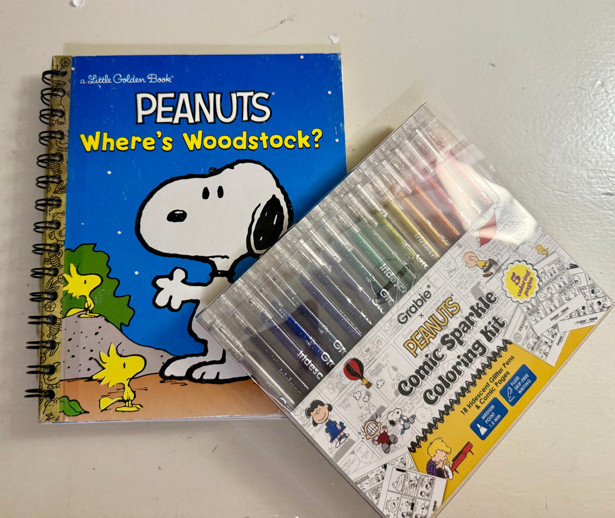 Peanuts Where's Woodstock? Storybook Journal with Grabie Coloring Kit 🐥🎨