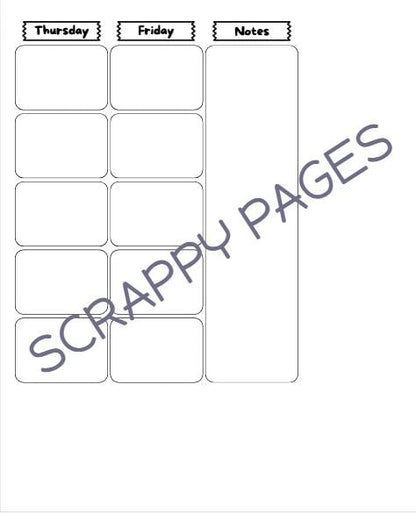 Teacher Planner Pages for Storybook Journal: Commercial Use