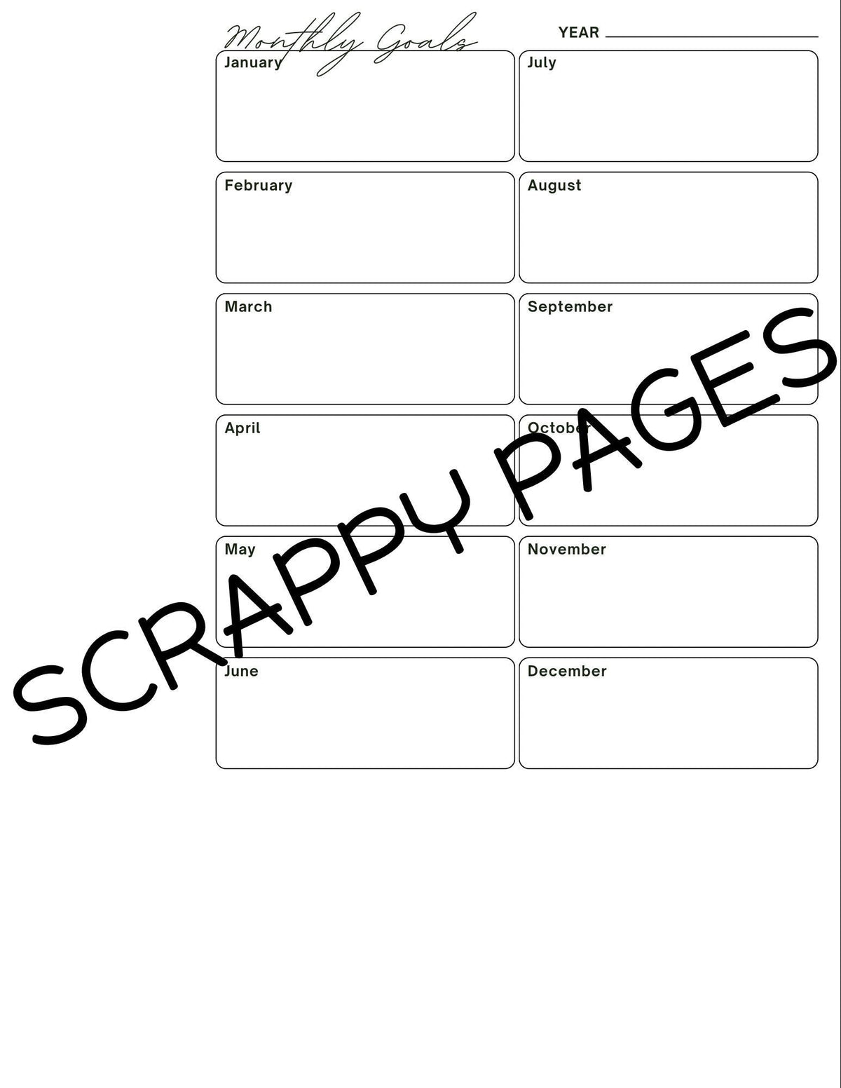 Productivity Planner Pages for Storybook Journal: Commercial Use