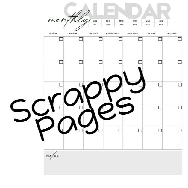 Monthly and Weekly Planner Pages for Storybook Journal: Personal Use