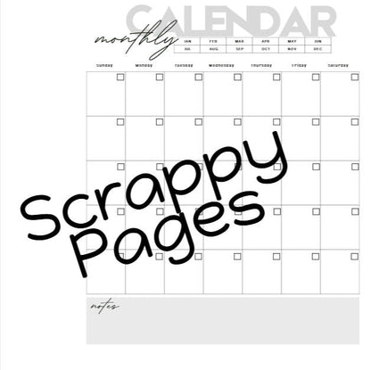 Monthly and Weekly Planner Pages for Storybook Journal: Personal Use