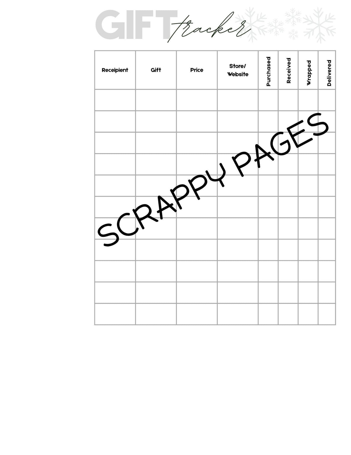 Christmas Planner Pages for Storybook Journal: Commercial Use