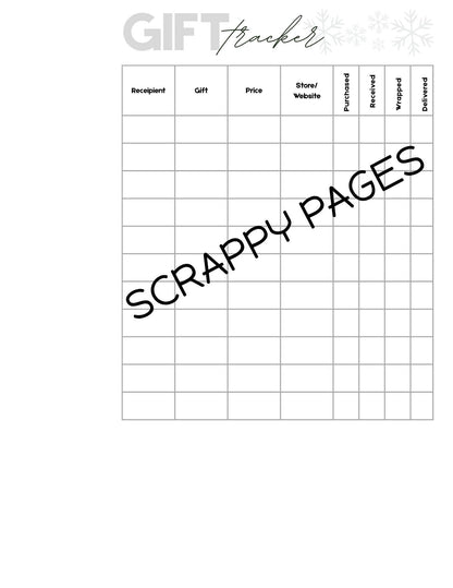 Christmas Planner Pages for Storybook Journal: Commercial Use