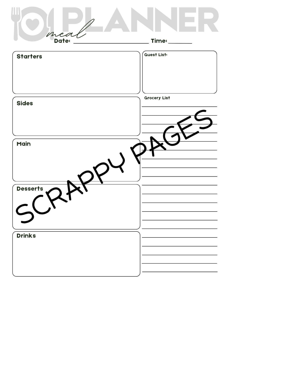 Christmas Planner Pages for Storybook Journal: Personal Use