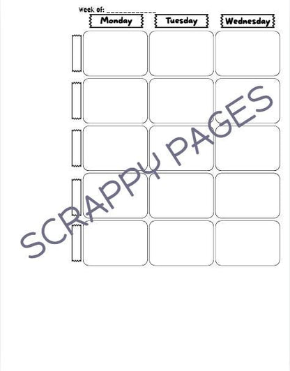 Teacher Planner Pages for Storybook Journal: Commercial Use