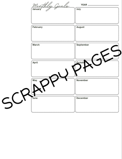 Productivity Planner Pages for Storybook Journal: Personal Use