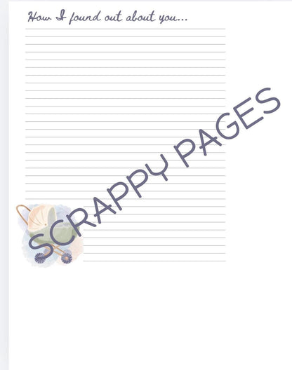 Baby Pages for Storybook Journal: Commercial Use