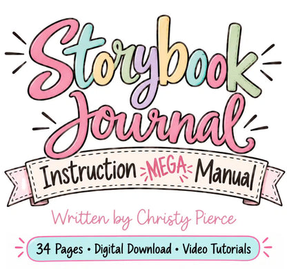Storybook Journal Making Guide, 34 Page DIY Craft Tutorial PDF, Spiral Binding Instructions, Printable Guides, Digital Download
