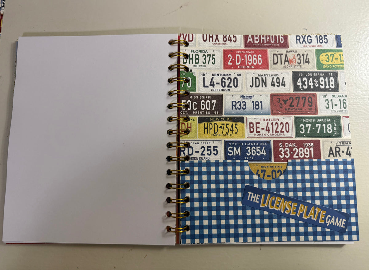 Route 66 Storybook Journal | Handmade Blank Page Travel Journal with Echo Park Pockets and Accessories