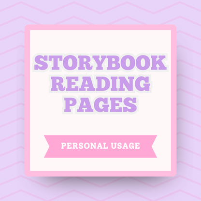 Reading Pages for Storybook Journal: Personal Use